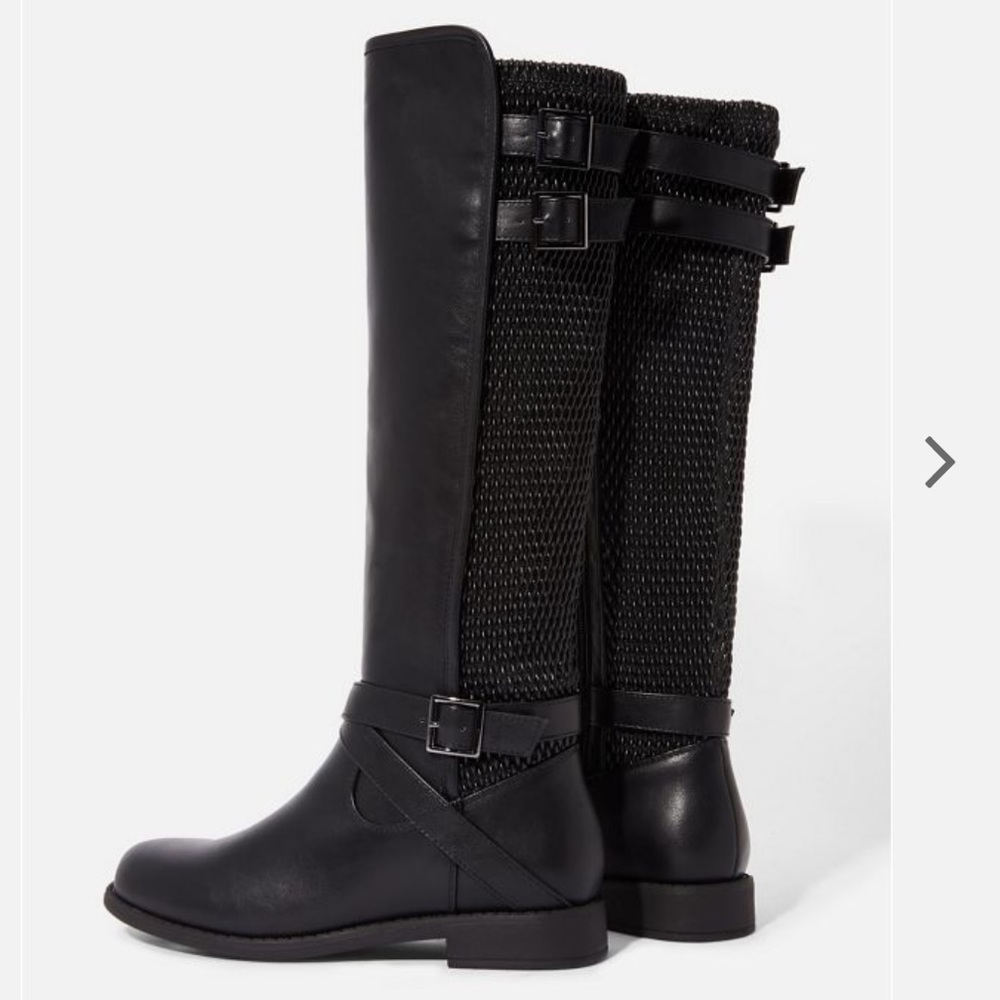Black tall boots